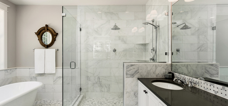 bathroom shower door installation in Cudahy