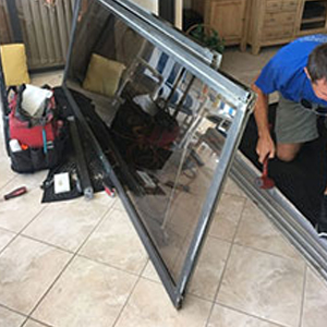 sliding glass door frame repair Cudahy